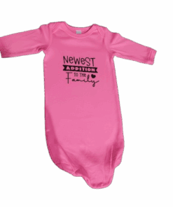 Newest Addition- newborn knotted gown - 0-6 month