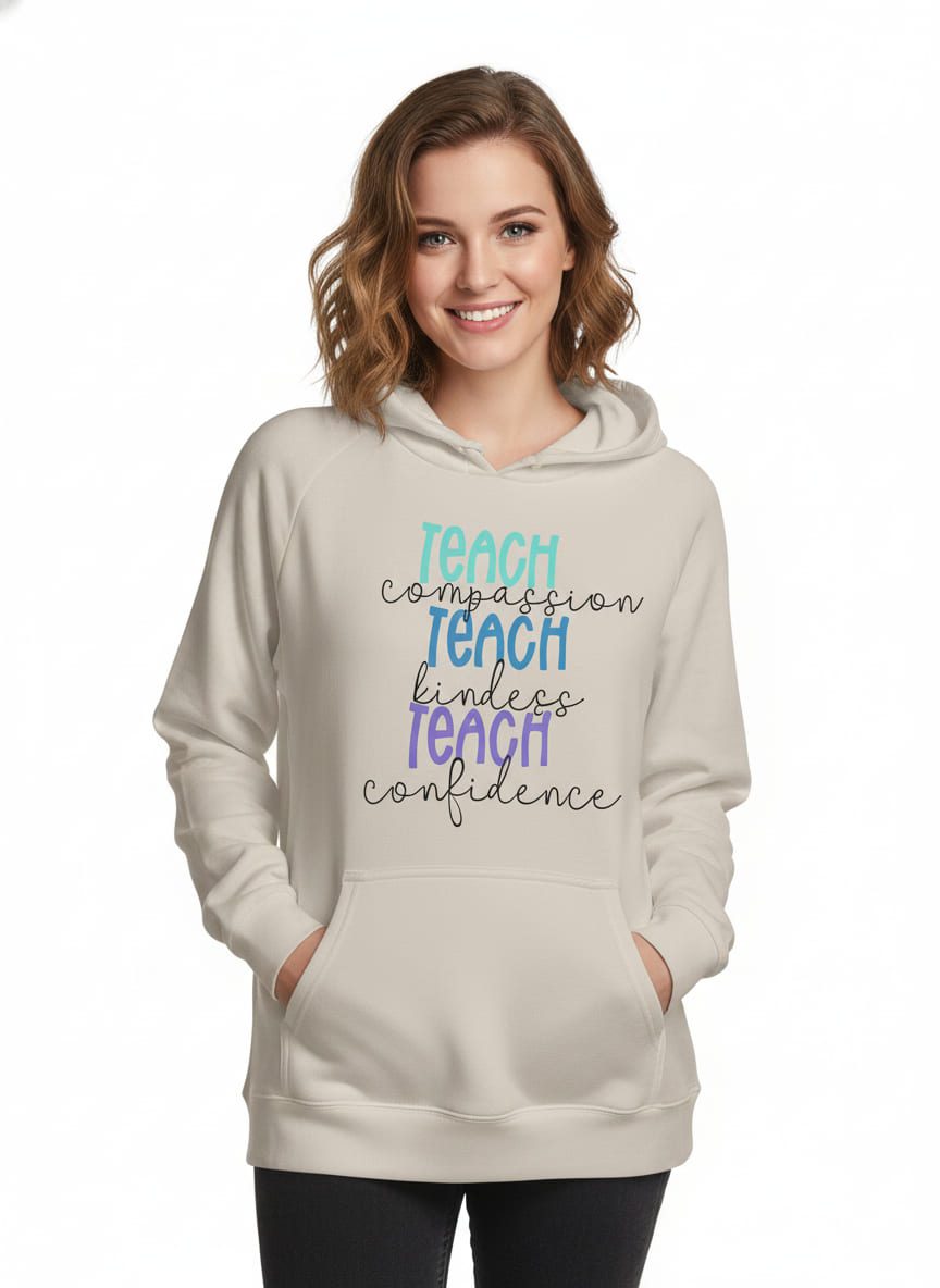 "Teach" Raglan Hoodie