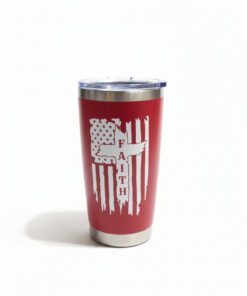 ​"Faith" Red Tumbler